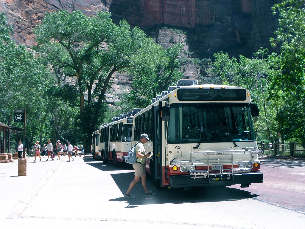 The shuttle bus The shuttle bus