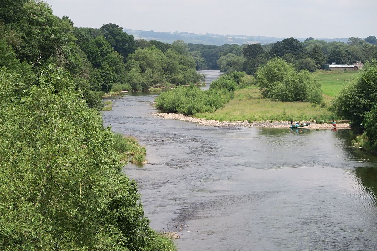 View from the bridge in Hay-on-Wye
