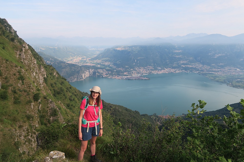Our first view to Lake Iseo