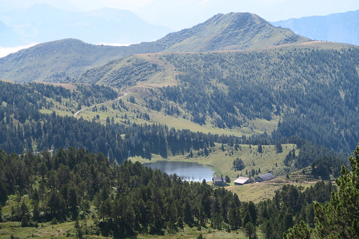 Sewenseeli lake with the cute chapel