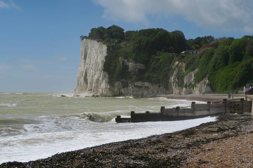 St Margaret's Beach at high tide