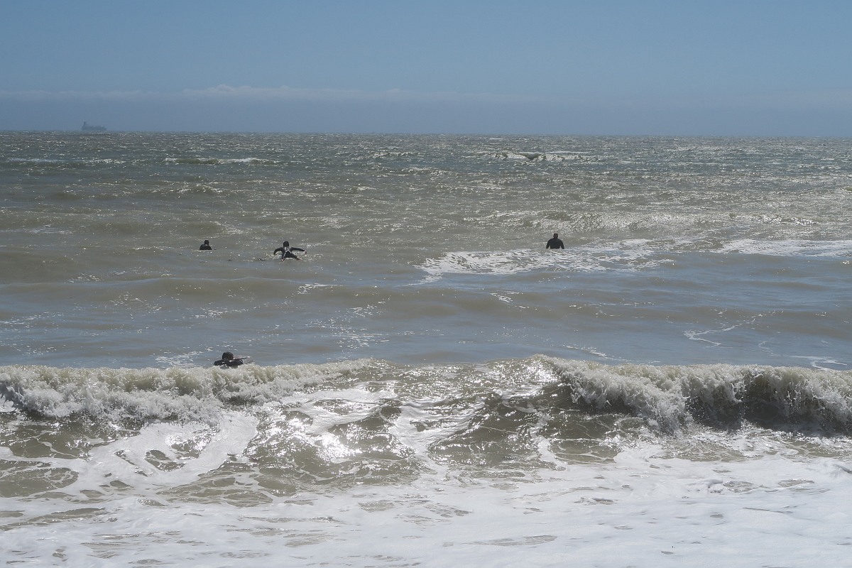 Surfers at St Margaret's Beach