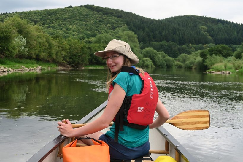 Canoeing the River Wye canoe camping from Glasbury to Lucksall