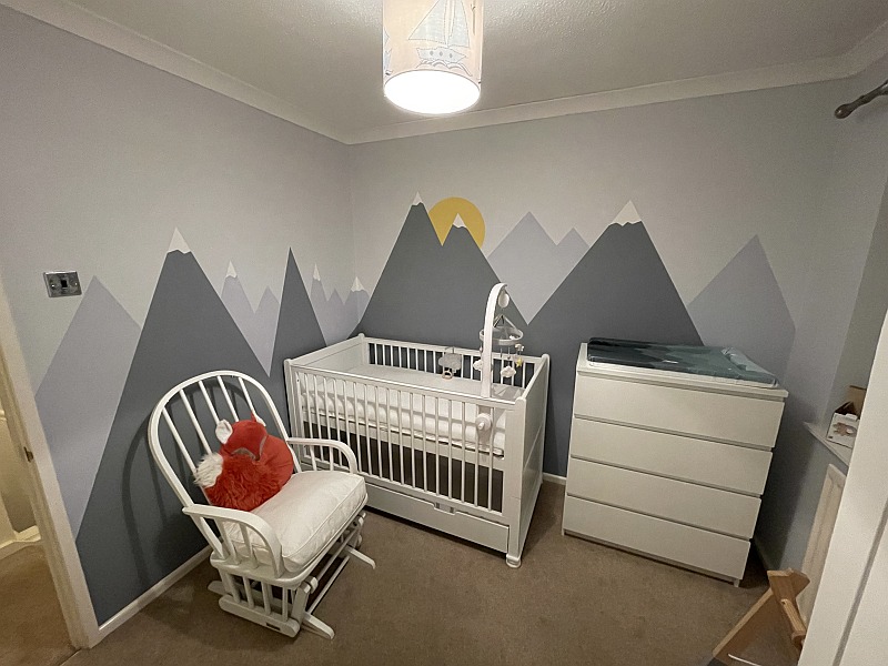 our-mountain-theme-nursery-diy-mountain-mural
